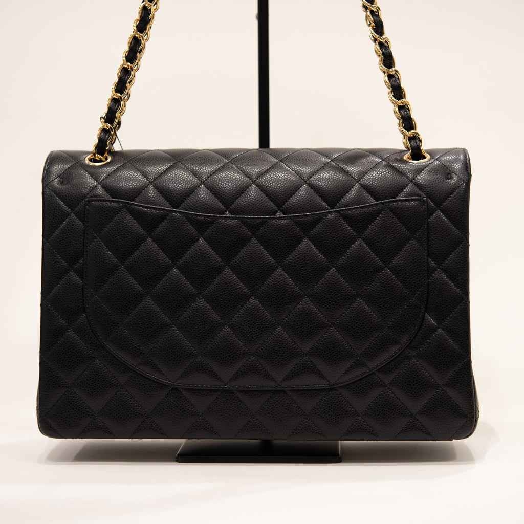 CHANEL Maxi Classic Caviar Leather Shoulder Bag (’24)