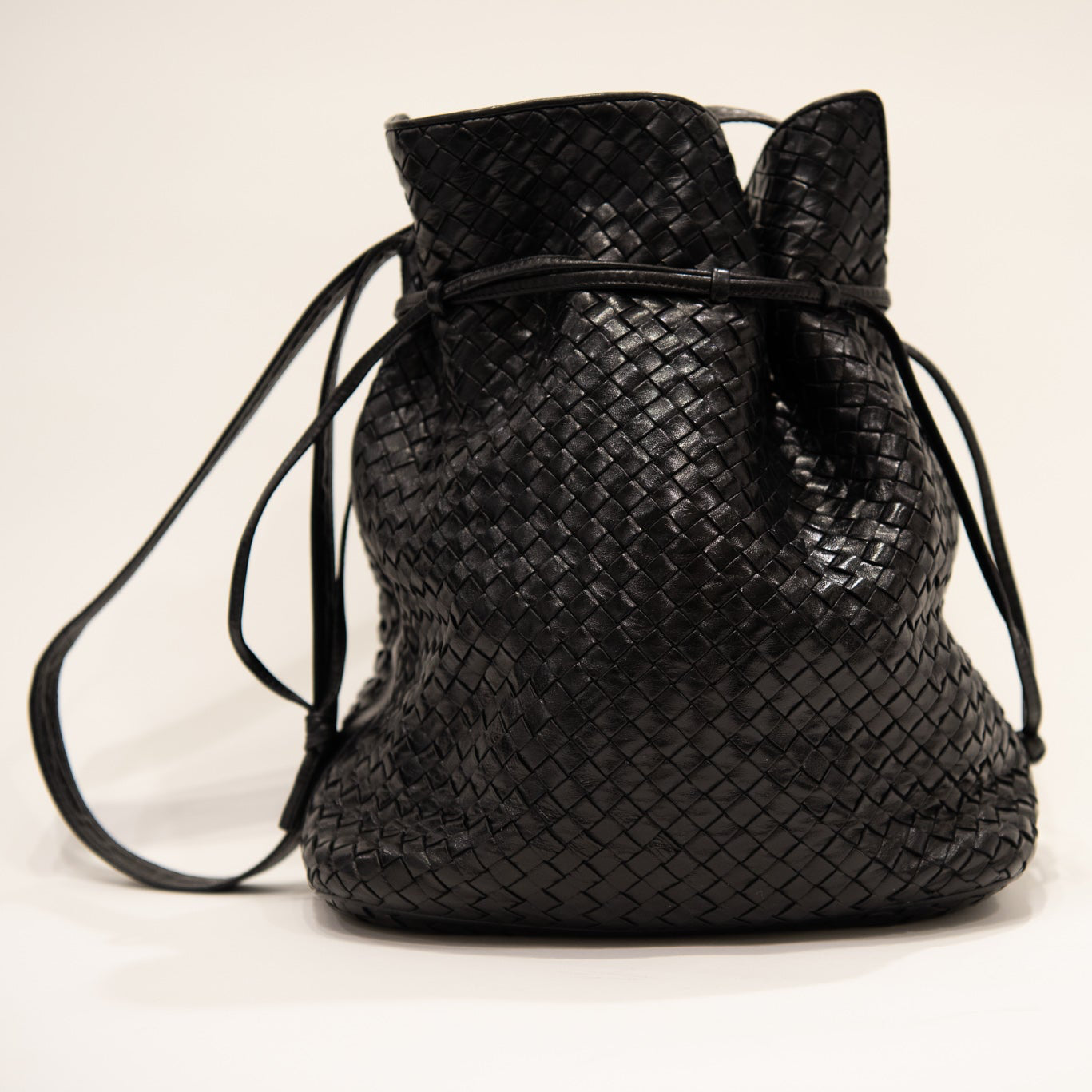 BOTTEGA VENETA Intrecciato Woven Leather Shoulder Bag