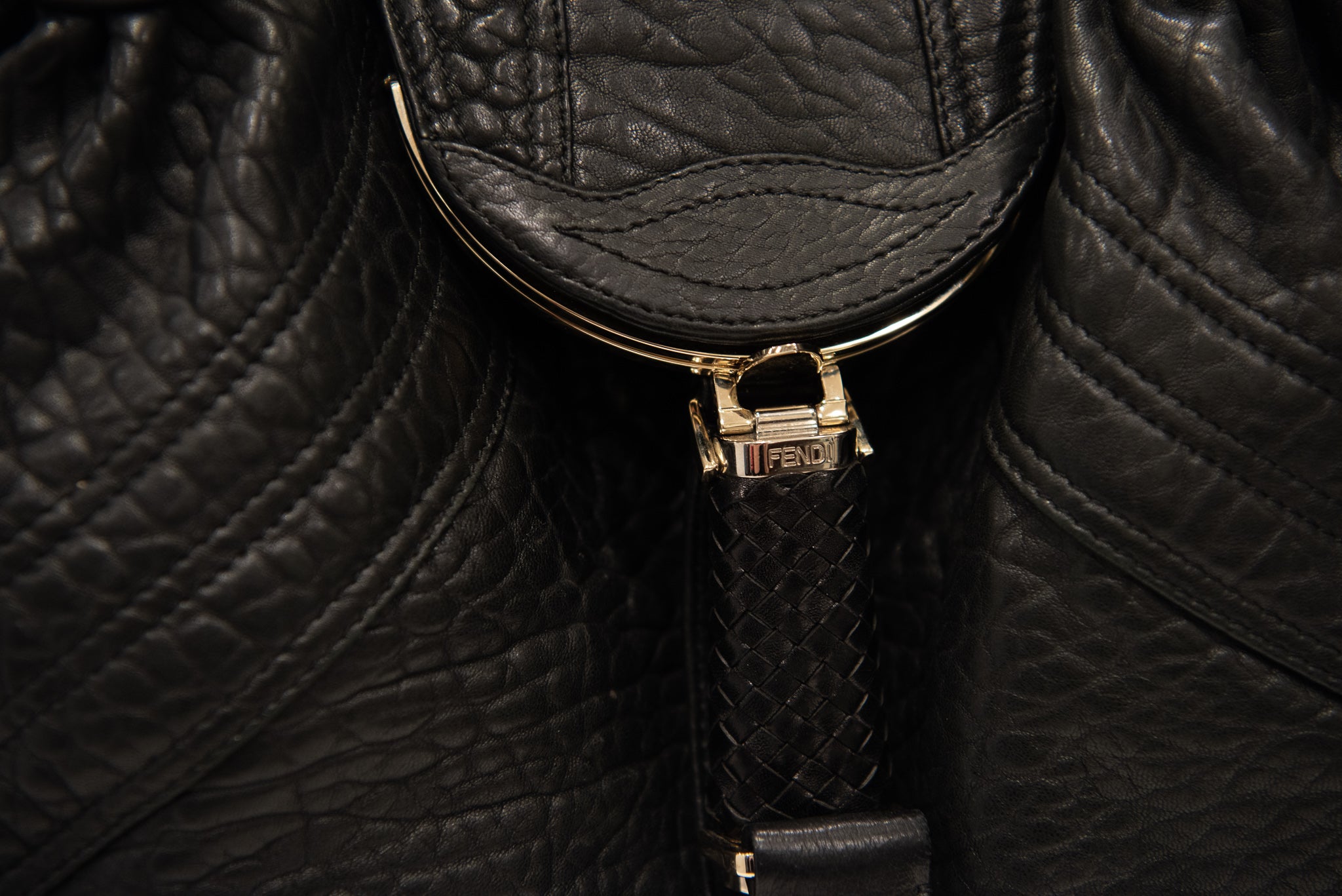 FENDI Spy Leather Shoulder Bag