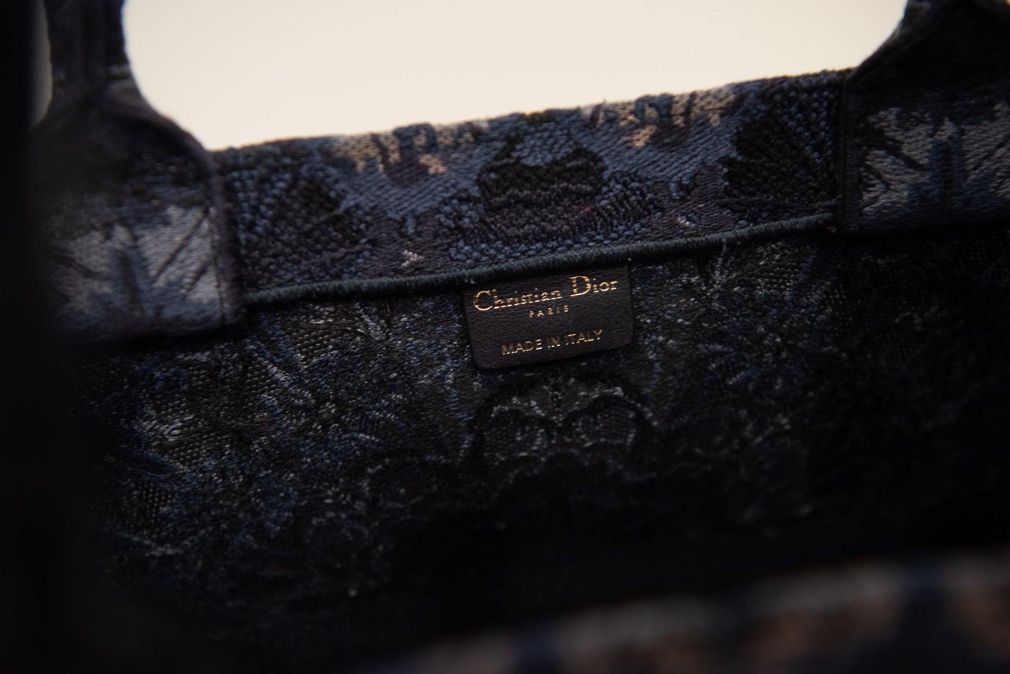 DIOR Kaleidiorscopic Embroidered Canvas Tote Bag ('19)