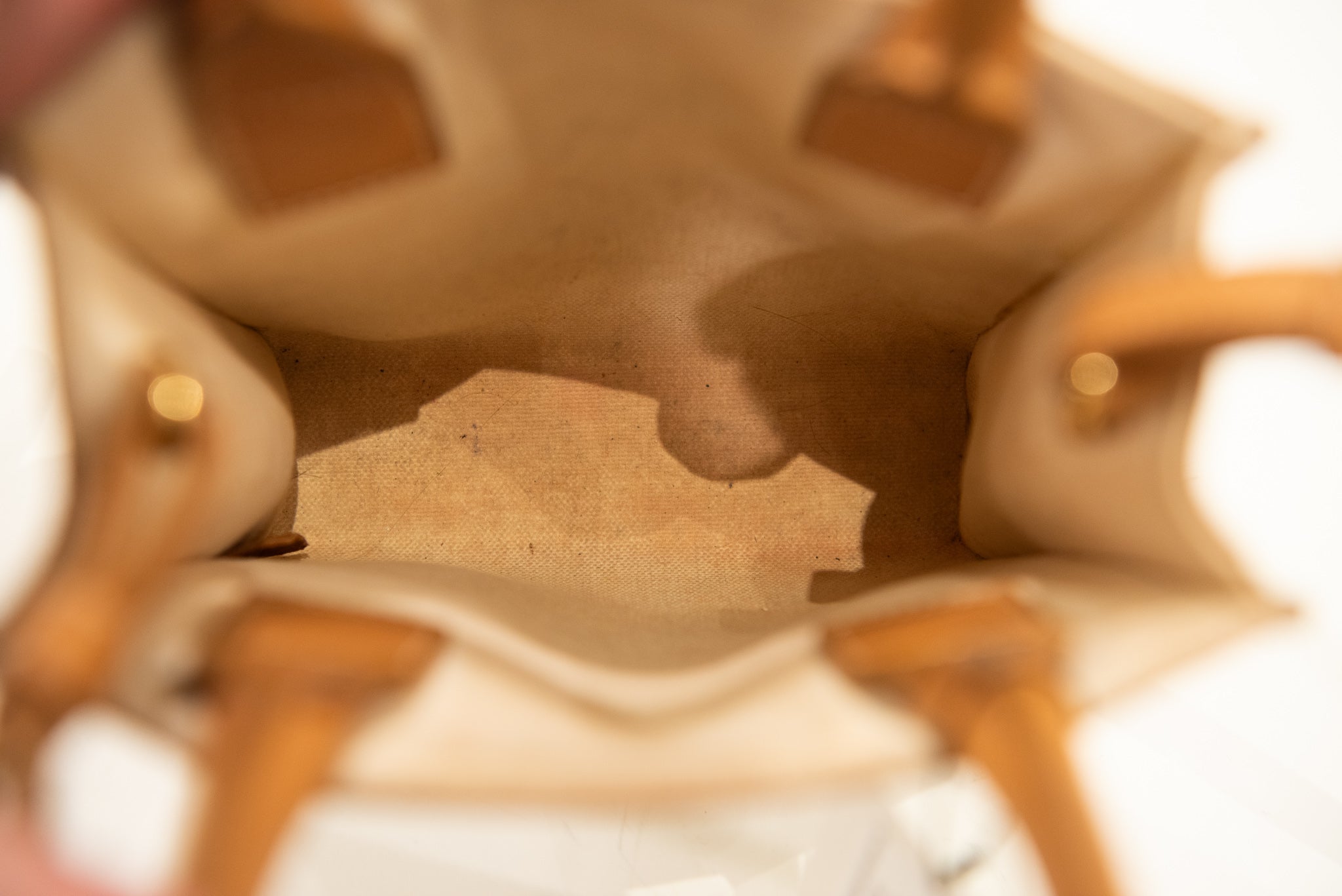 CELINE Mini Vertical Cabas Canvas/Leather Handbag