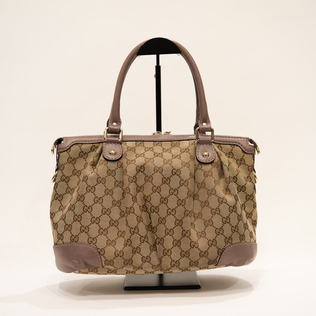 GUCCI Sukey GG Canvas Handbag