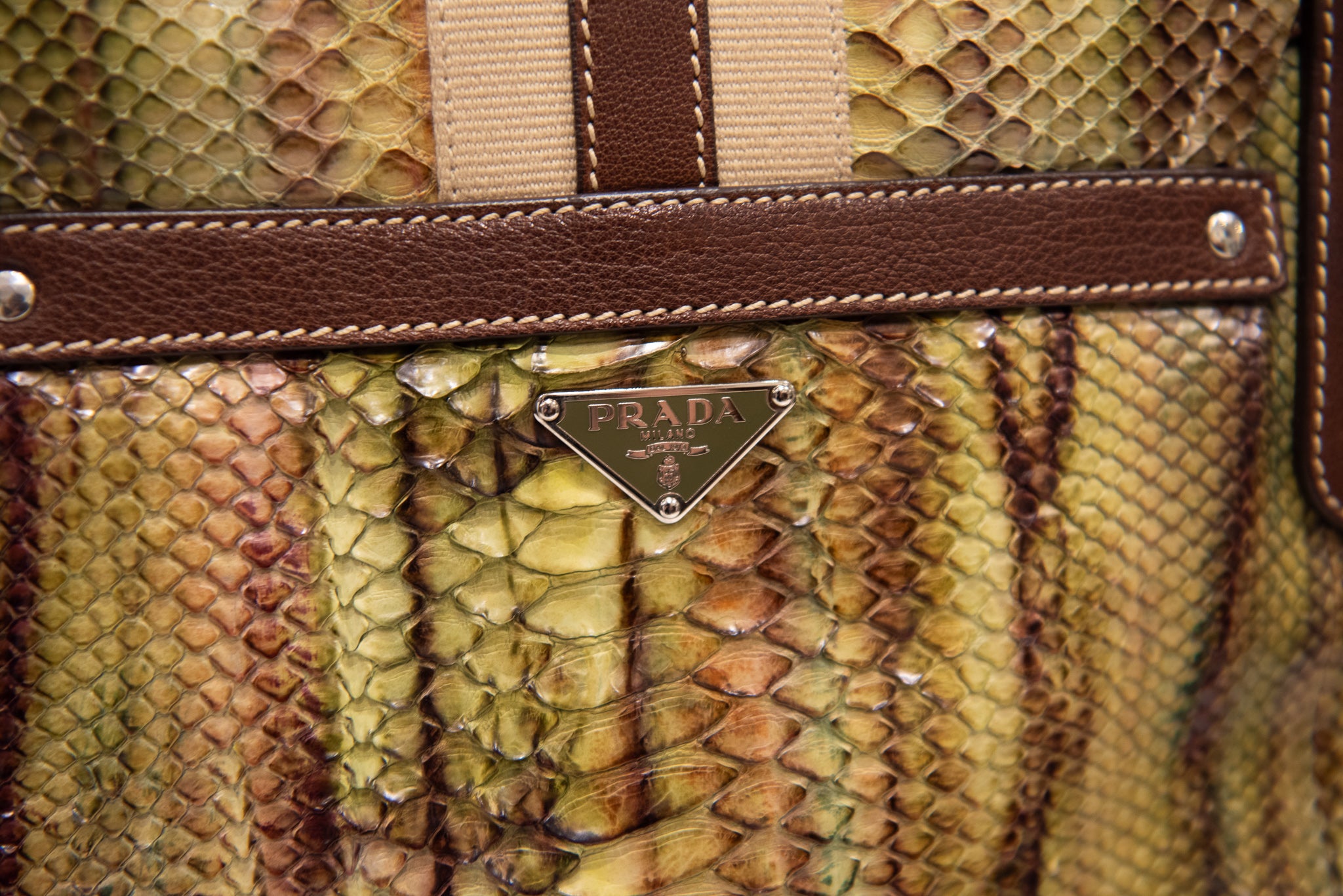 PRADA Moon Python Handbag