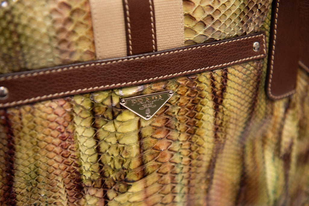 PRADA Moon Python Handbag