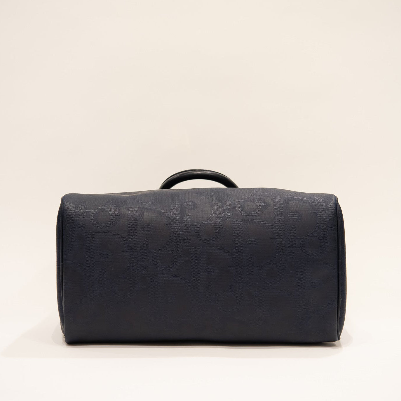 CHRISTIAN DIOR Coated Fabric Boston Bag