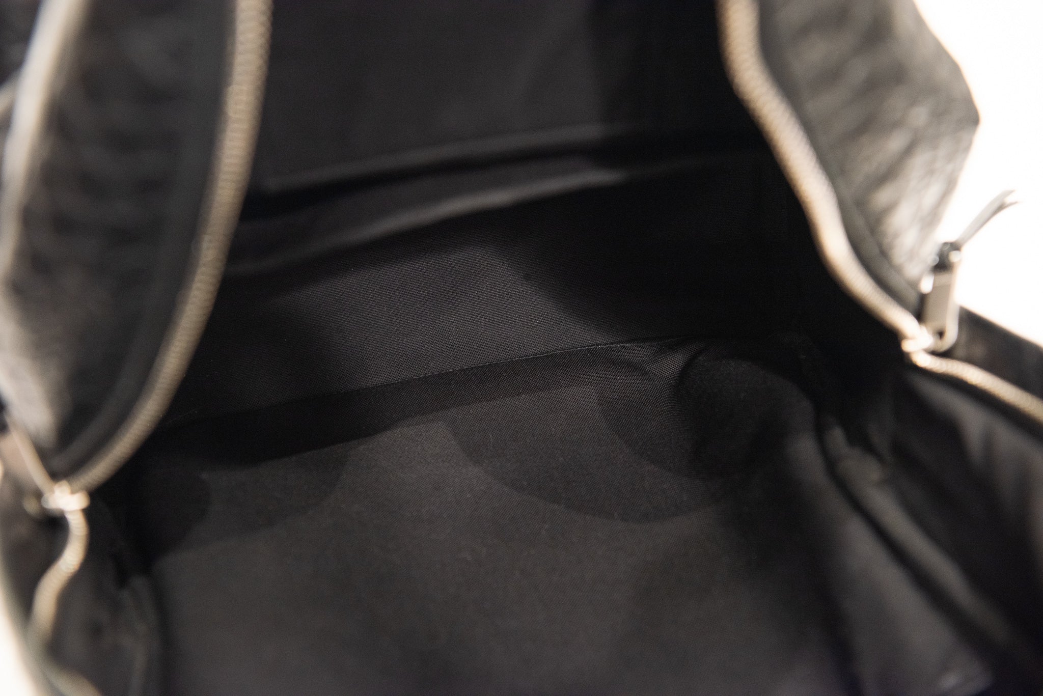 SAINT LAURENT Croc Embossed Leather Backpack