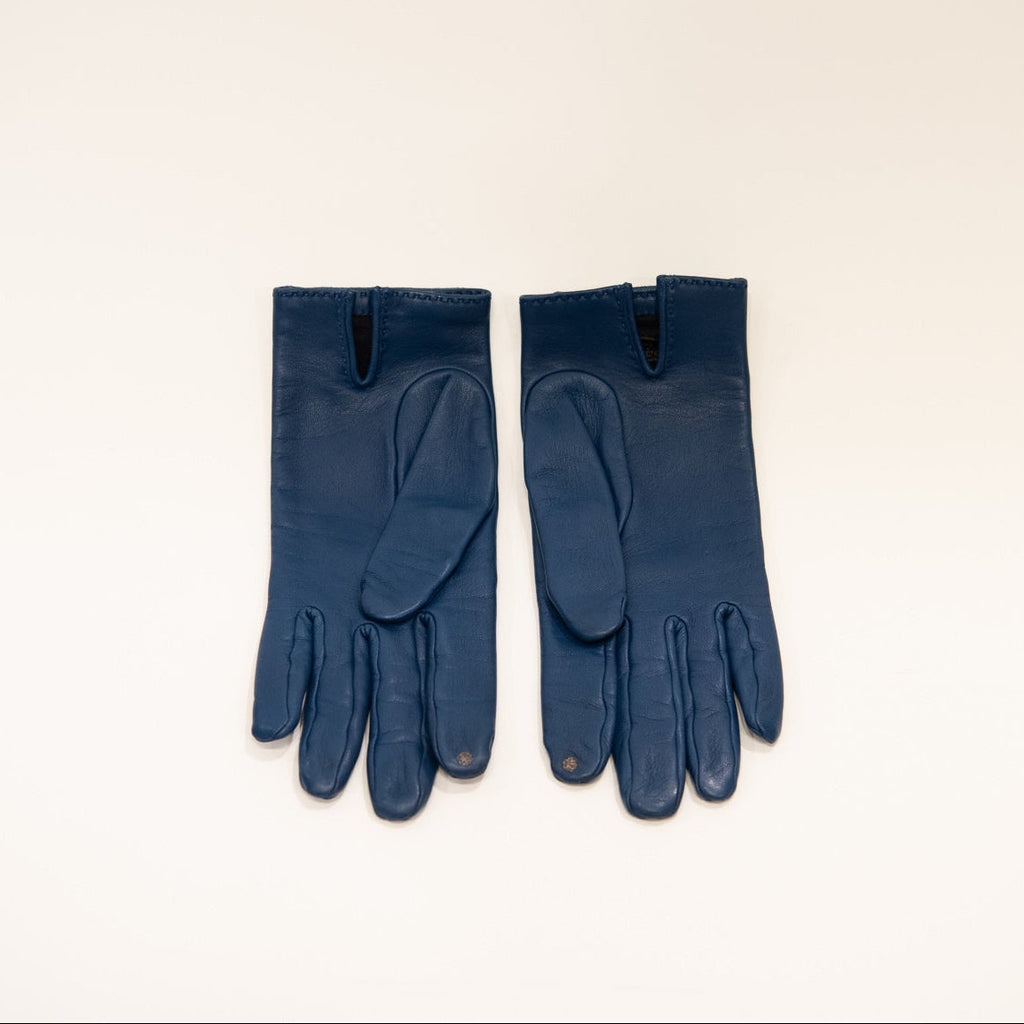 HERMES Lambskin Leather Gloves
