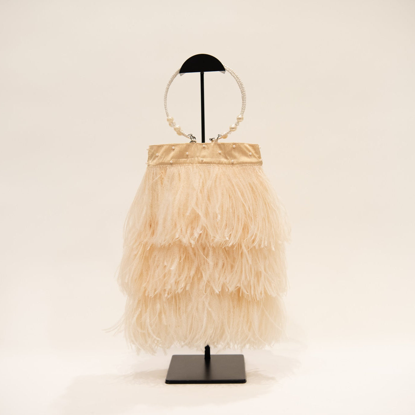 MARYSIA Ostrich Feather Beaded Handbag