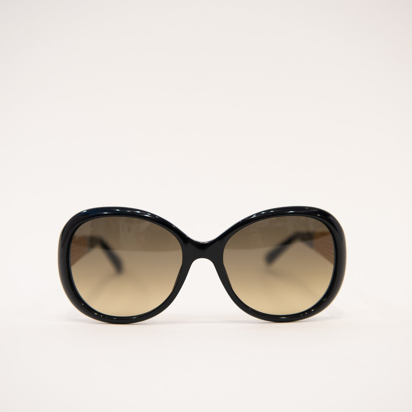GUCCI 3693/S Gold Plated Arms Oversized Butterfly Sunglasses