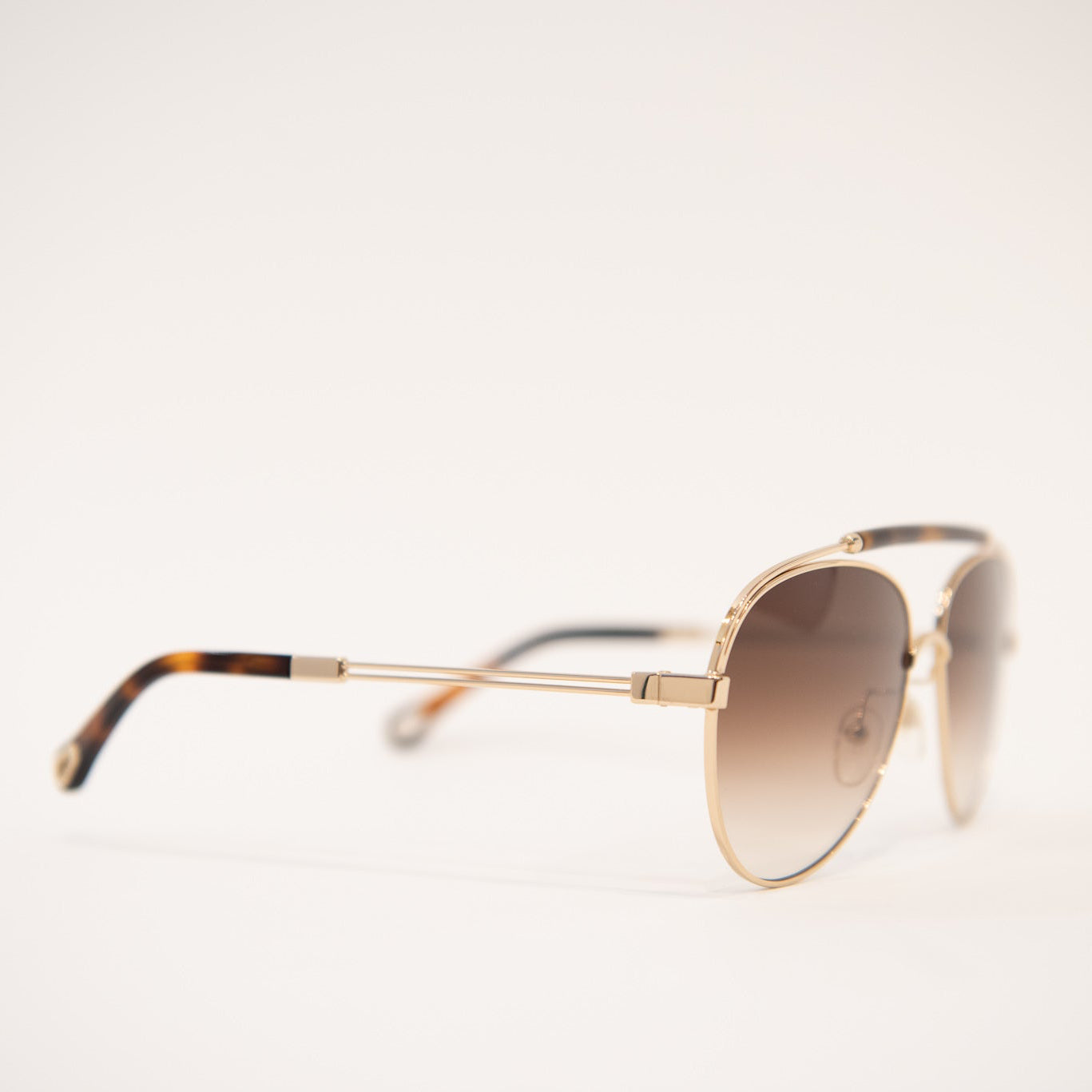 CHLOE CE141S Tortoiseshell Aviator Sunglasses