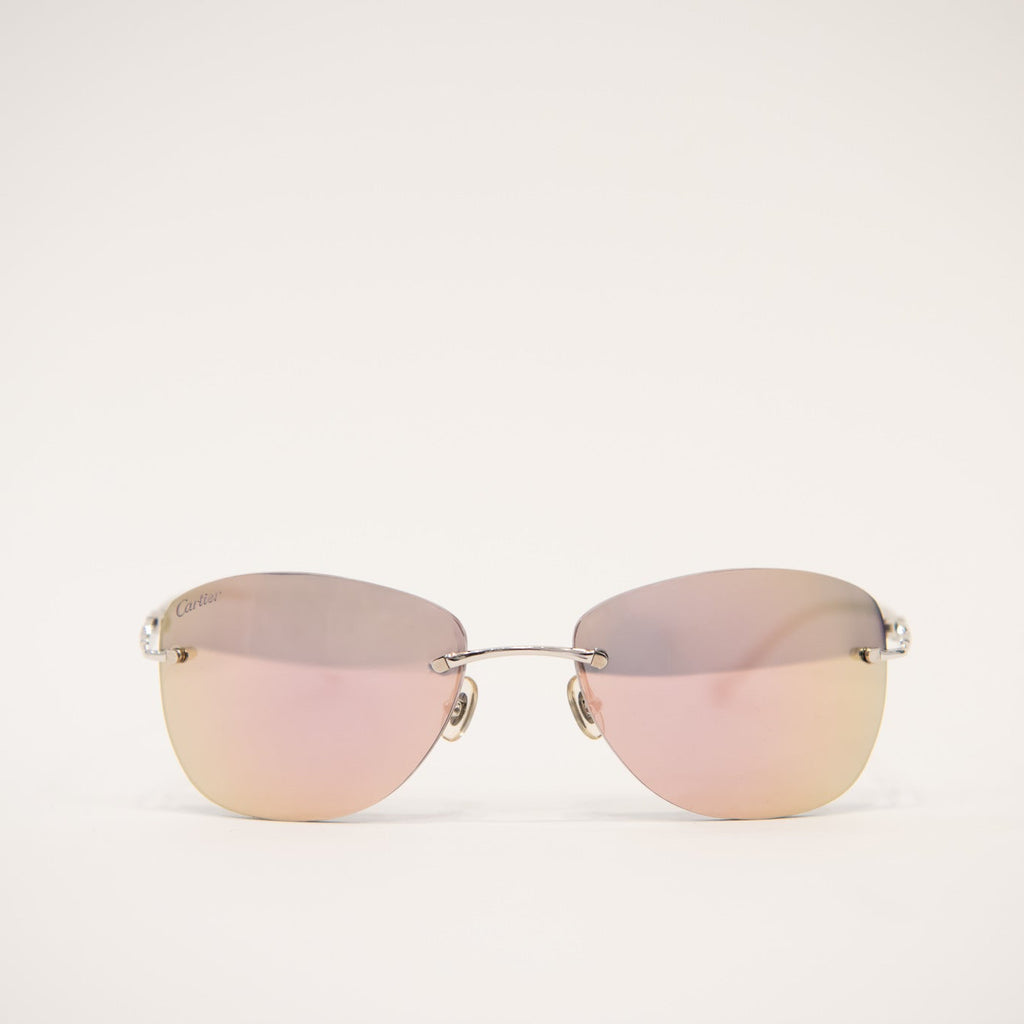 CARTIER Panthere Rimless Sunglasses