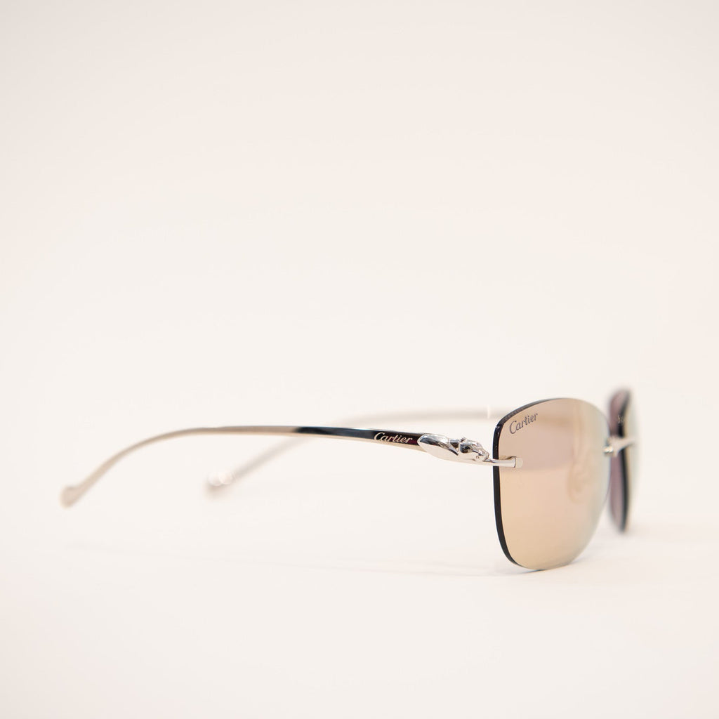 CARTIER Panthere Rimless Sunglasses