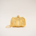 Vintage Clamshell Hardshell Clutch