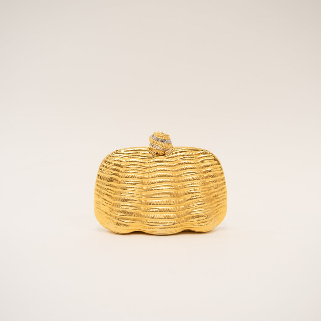 Vintage Clamshell Hardshell Clutch