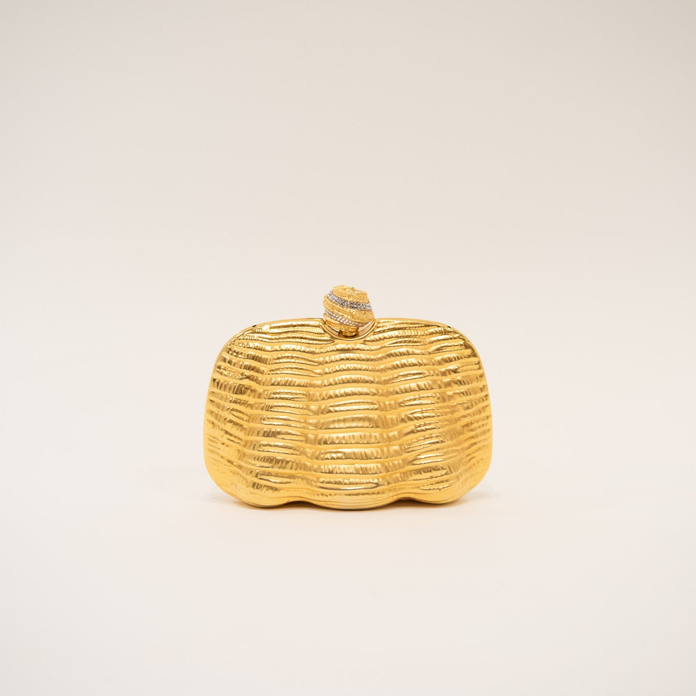 Vintage Clamshell Hardshell Clutch